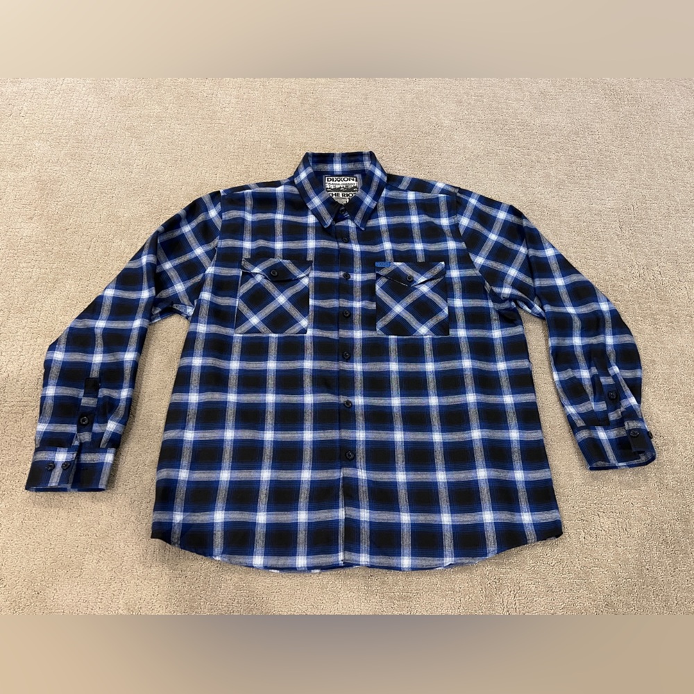 Dixxon Flannel - The Riot (Blue, Black, White) - Mens Size 2XL